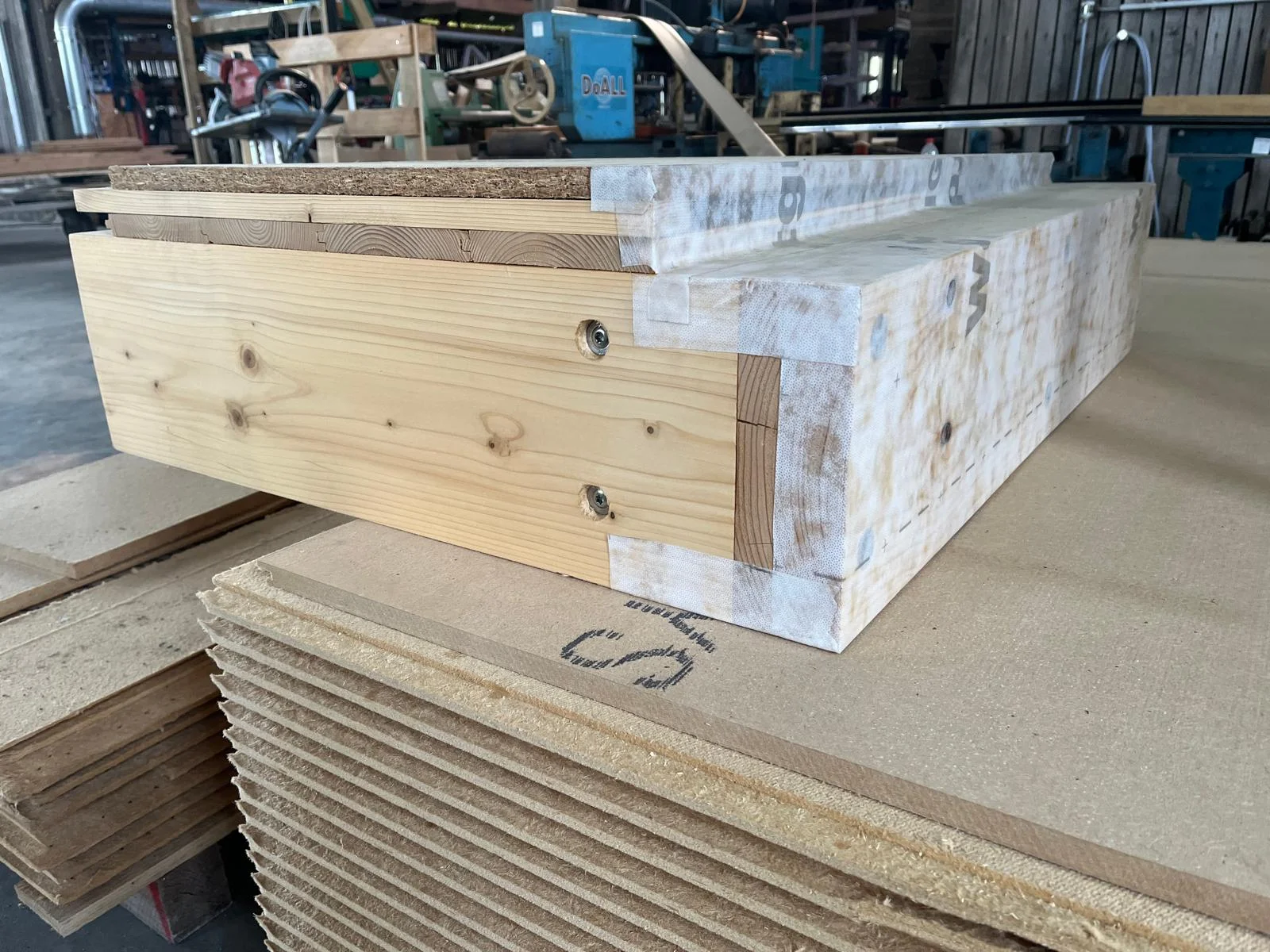 Prefab plat dak geplaatst door ECOPREFAB